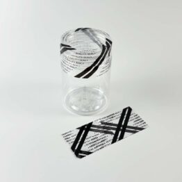 pvc cap seal with quality seal wording