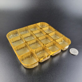 Gold 16-cavity chocolate tray for PL300 gift box