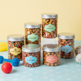 PET JAR TM4013 , TM4014 , TM4015 , TM4065 , TM4075 & TM4021 WITH SILVER ALUMINIUM LID