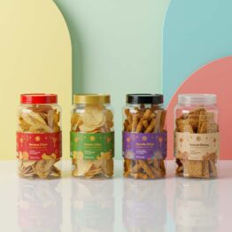 PET Jar TM8034 with black lid suitable for fry chips malaysia snack